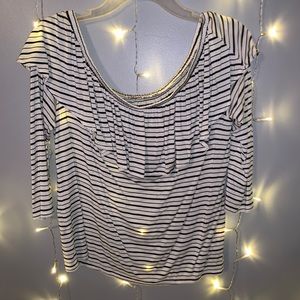 Long sleeve off the shoulder top